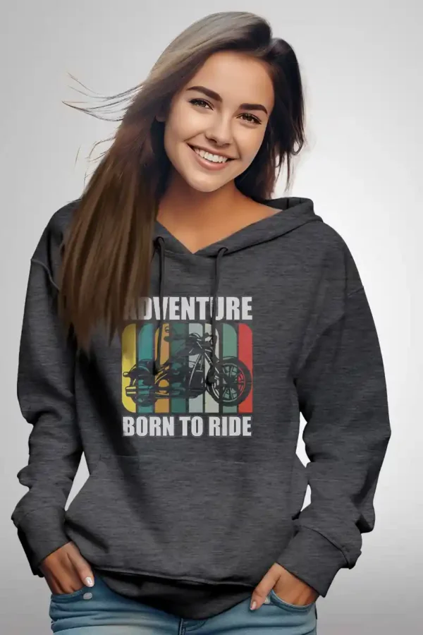Born to Ride Hoodie Unisex | 300 GSM Premium Fabric