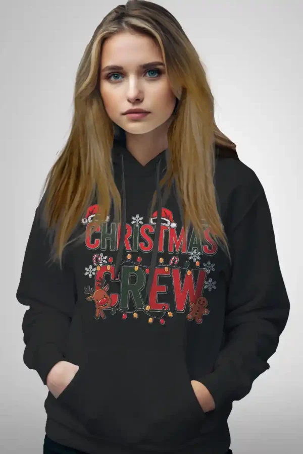 CRCW-HDI-BLK_5 Christmas Crew Sweatshirt | 300 GSM Premium Hoodie