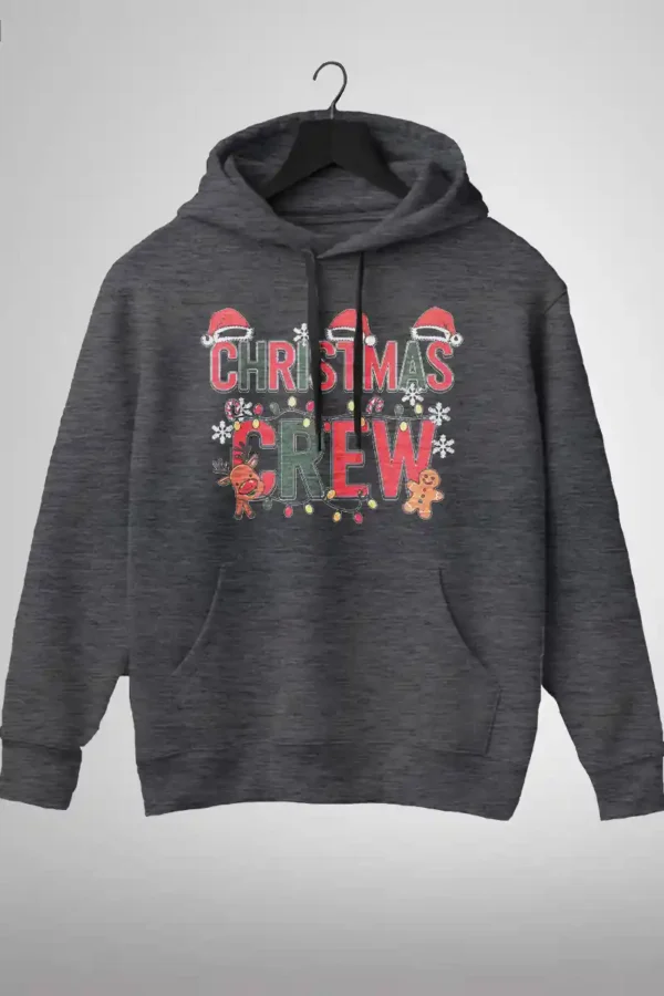 CRCW-HDI-DGY_1 Christmas Crew Sweatshirt | 300 GSM Premium Hoodie
