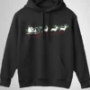 FSRD-HDI-BLK_1 Santa Sledge Hoodie Unisex | 300 GSM Fleece Winter Wear
