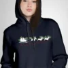 FSRD-HDI-BLK_4 Santa Sledge Hoodie Unisex | 300 GSM Fleece Winter Wear