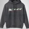 FSRD-HDI-DGY_1 Santa Sledge Hoodie Unisex | 300 GSM Fleece Winter Wear
