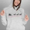 FSRD-HDI-LGY_3 Santa Sledge Hoodie Unisex | 300 GSM Fleece Winter Wear