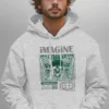 Imagine Hoodie Unisex | 300 GSM Premium Fabric