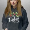 MRCS-HDI-DGY_2 Merry Christmas Hoodie | 300 GSM Fleece Festive Wear