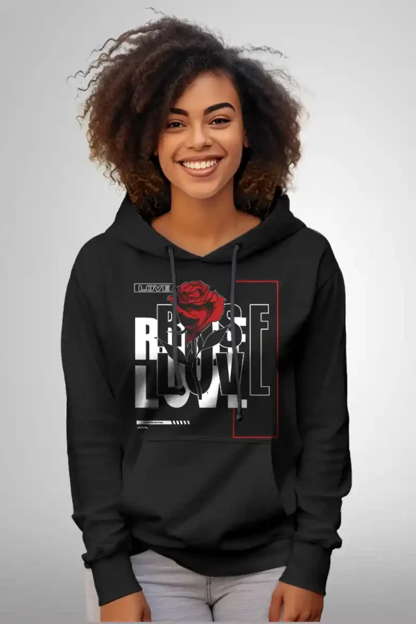 Rose Love Hoodie Unisex | Premium 300 GSM