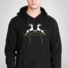 TWRD-HDI-BLK_4 Festive Reindeer Hoodie Unisex | 300 GSM Fleece Winter Wear