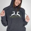 TWRD-HDI-DGRY_2 Festive Reindeer Hoodie Unisex | 300 GSM Fleece Winter Wear
