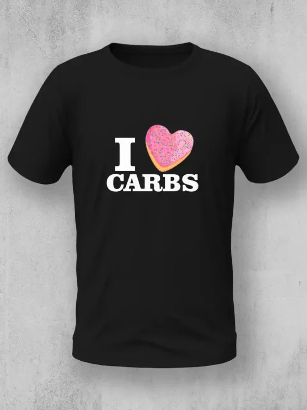 I Luv Carbs T-Shirt Unisex | 180 GSM Cotton Crew Neck