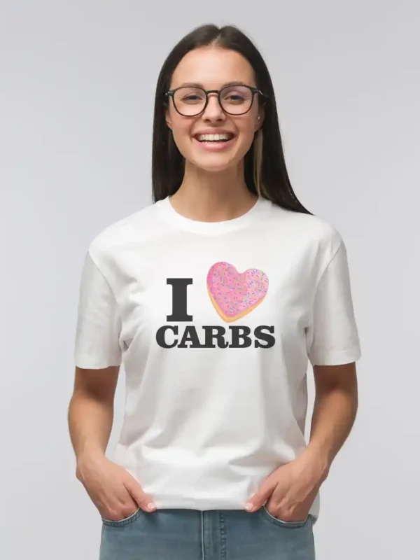 I Luv Carbs T-Shirt Unisex | 180 GSM Cotton Crew Neck