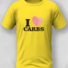 I Luv Carbs T-Shirt Unisex | 180 GSM Cotton Crew Neck