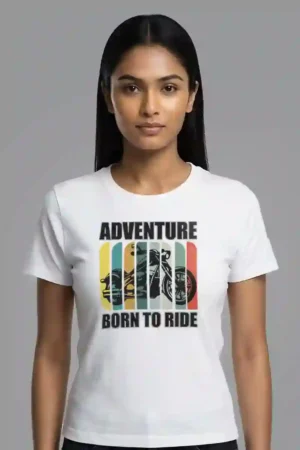 Born for Adventure 100% Cotton T-Shirt | 180 GSM Round Neck Graphic Tee