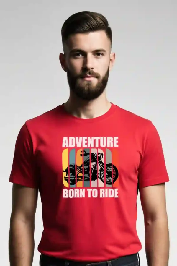 Born for Adventure 100% Cotton T-Shirt | 180 GSM Crew Neck Graphic Tee