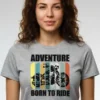 Born for Adventure 100% Cotton T-Shirt | 180 GSM Crew Neck Graphic Tee