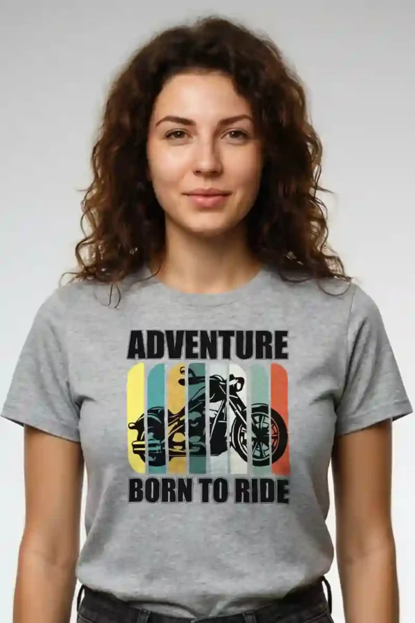Born for Adventure 100% Cotton T-Shirt | 180 GSM Crew Neck Graphic Tee