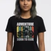 Born for Adventure 100% Cotton T-Shirt | 180 GSM Crew Neck Graphic Tee