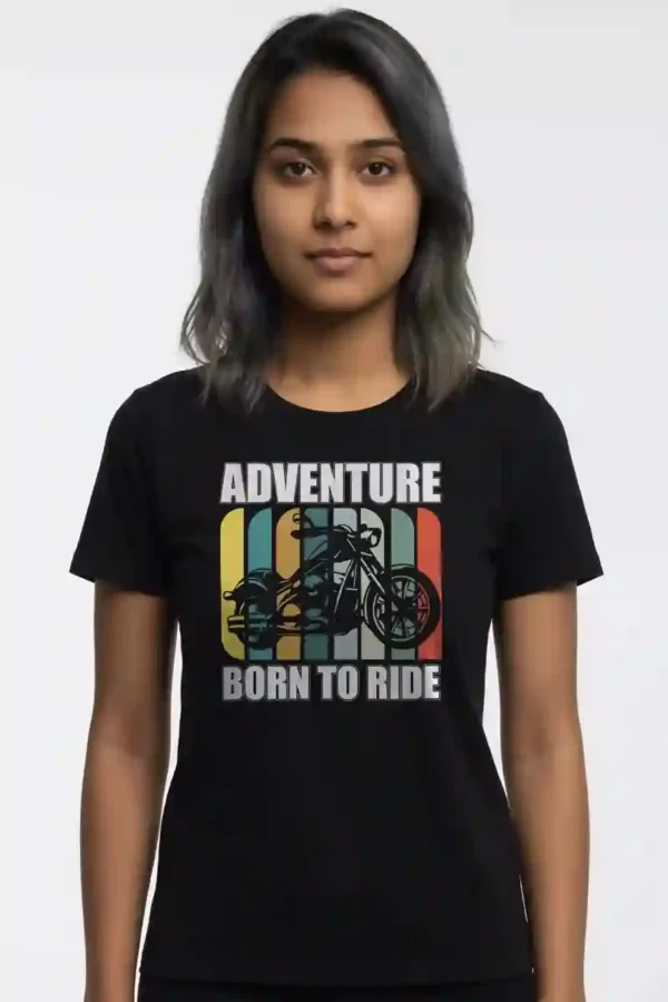 Born for Adventure 100% Cotton T-Shirt | 180 GSM Crew Neck Graphic Tee