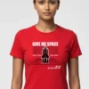 002-GMS_Divya red "Give Me Space" Unisex 100% Cotton | 180 GSM Graphic Tee