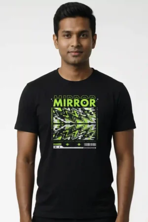 Mirror T-Shirt Unisex | 180 GSM Pure Cotton Round Neck