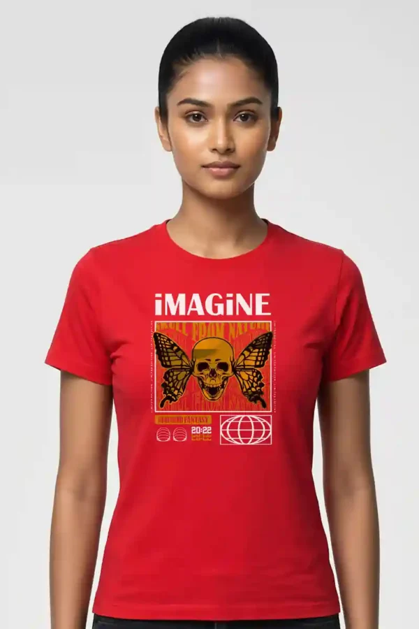 Imagine T-Shirt Unisex | 180 GSM Pure Cotton Crew Neck