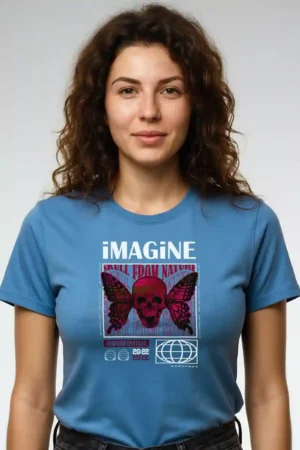 Imagine T-Shirt Unisex | 180 GSM Pure Cotton Round Neck