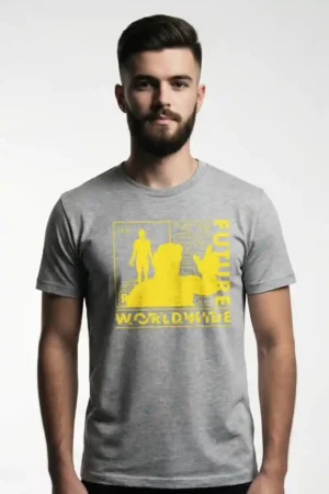 Future World Wide T-Shirt Unisex | 180 GSM Cotton Round Neck