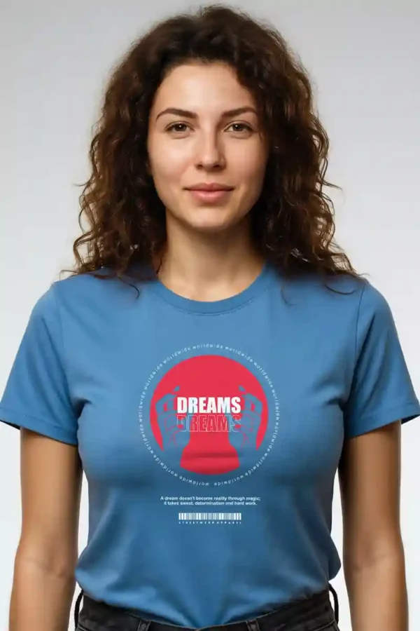 Dreams T-Shirt Unisex | 180 GSM Pure Cotton Crew Neck