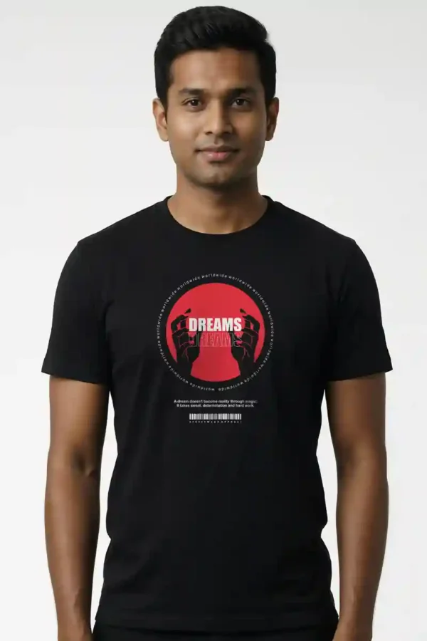 Dreams T-Shirt Unisex | 180 GSM Pure Cotton Crew Neck