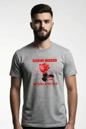 World of Wisdom T-Shirt Unisex | 180 GSM Cotton Round Neck