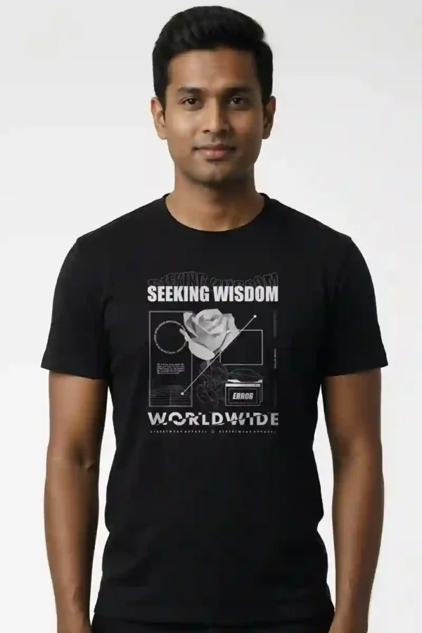 World of Wisdom T-Shirt Unisex | 180 GSM Cotton Crew Neck