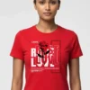 Rose Love T-Shirt Unisex | 180 GSM Cotton Crew Neck