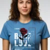 Rose Love T-Shirt Unisex | 180 GSM Cotton Crew Neck