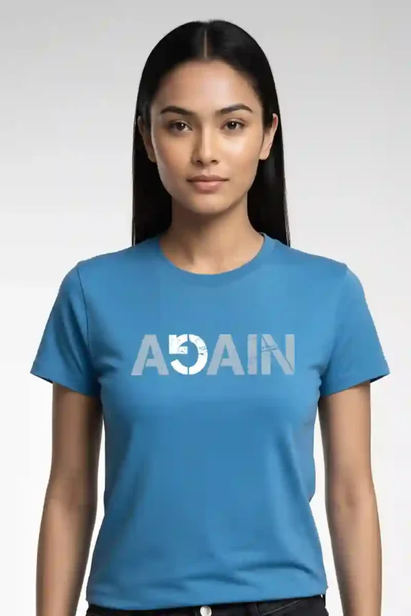 Again T-Shirt Unisex | 180 GSM Pure Cotton Crew Neck