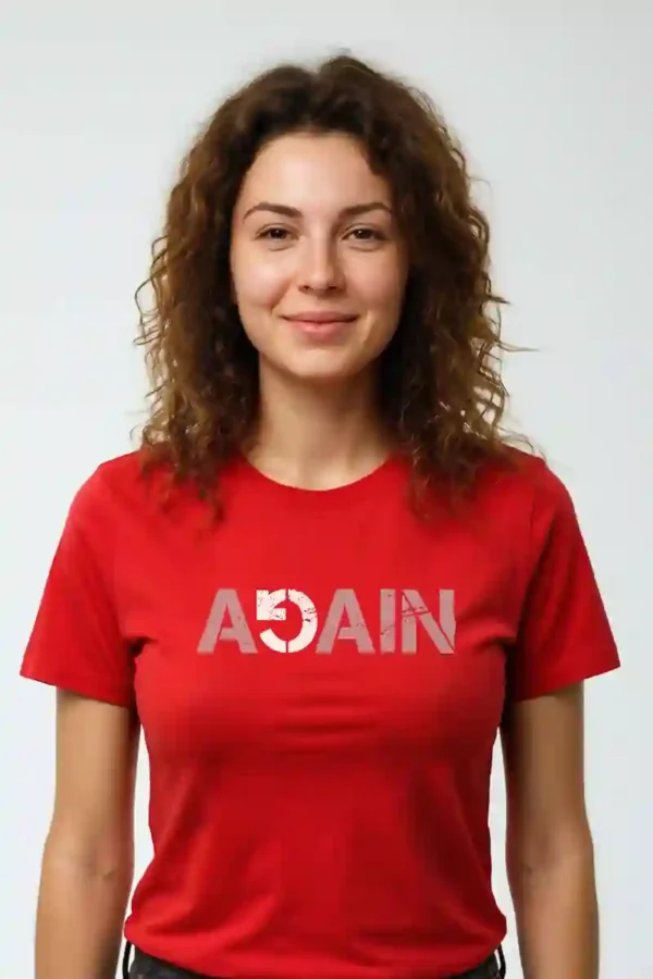 Again T-Shirt Unisex | 180 GSM Pure Cotton Crew Neck