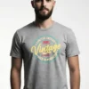 012-LEV_James Grey Limited Vintage T-Shirt Unisex | 180 GSM Cotton Crew Neck