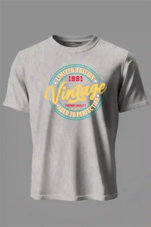 Limited Vintage T-Shirt Unisex | 180 GSM Cotton Round Neck