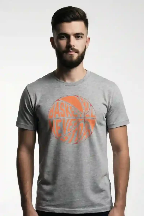 Basketball Never Stops Unisex T-Shirt | 180 GSM Cotton Tee