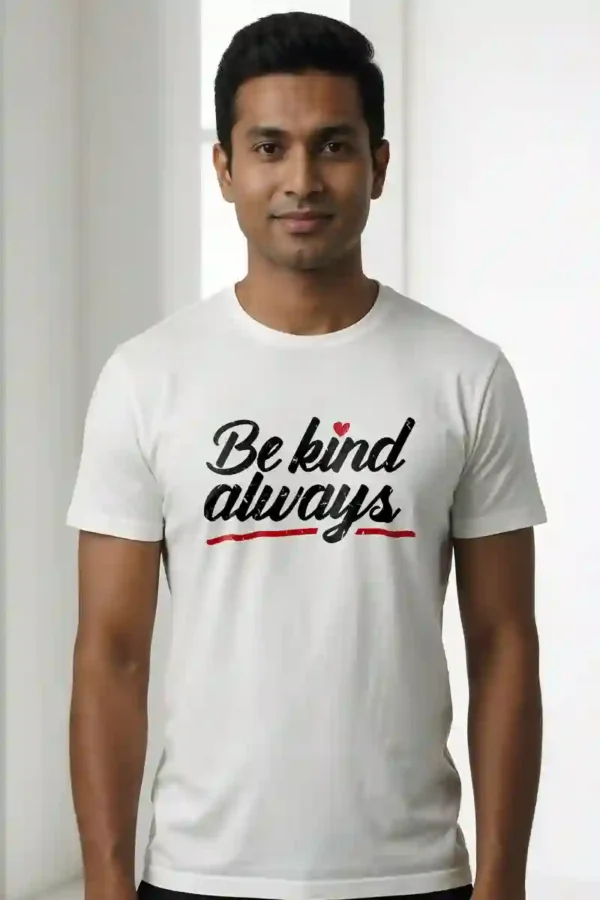 Be Kind Always T-Shirt Unisex | 180 GSM Cotton Crew Neck