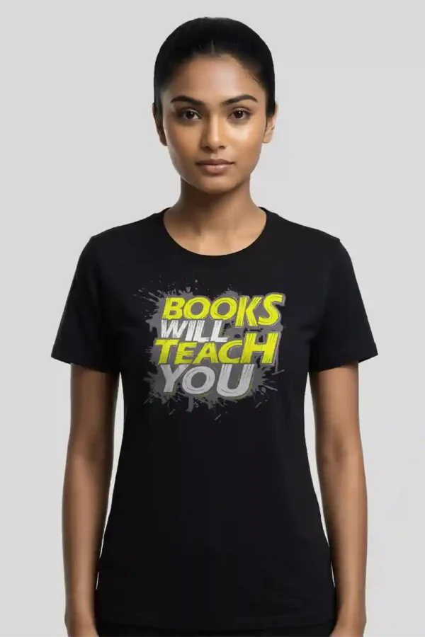 026-BWT_Divya black Books will Teach You T-Shirt