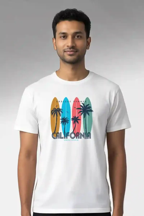 California Summer T-Shirt Unisex | 180 GSM Cotton Crew Neck