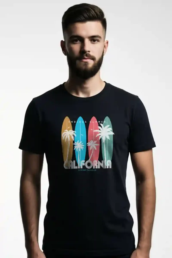 California Summer T-Shirt Unisex | 180 GSM Cotton Crew Neck