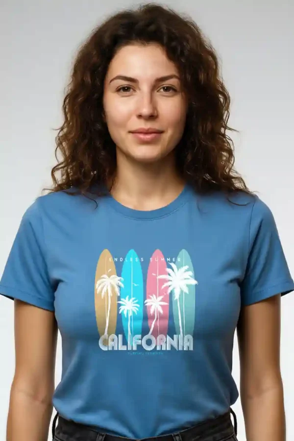 California Summer T-Shirt Unisex | 180 GSM Cotton Crew Neck