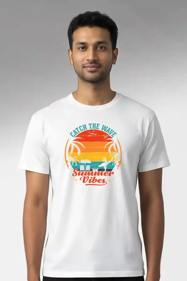 Catch the Wave T-Shirt Unisex | 180 GSM Cotton Crew Neck