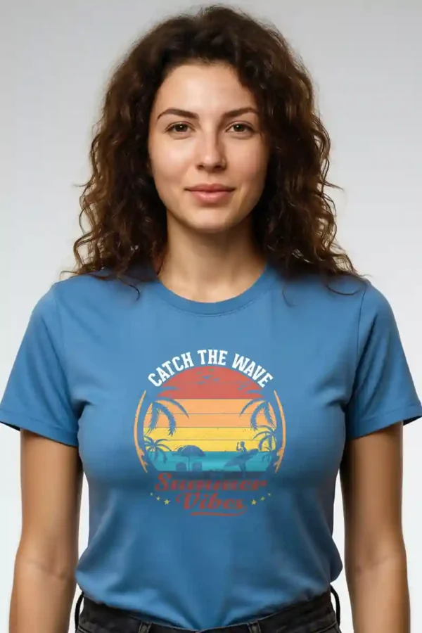 Catch the Wave T-Shirt Unisex | 180 GSM Cotton Crew Neck