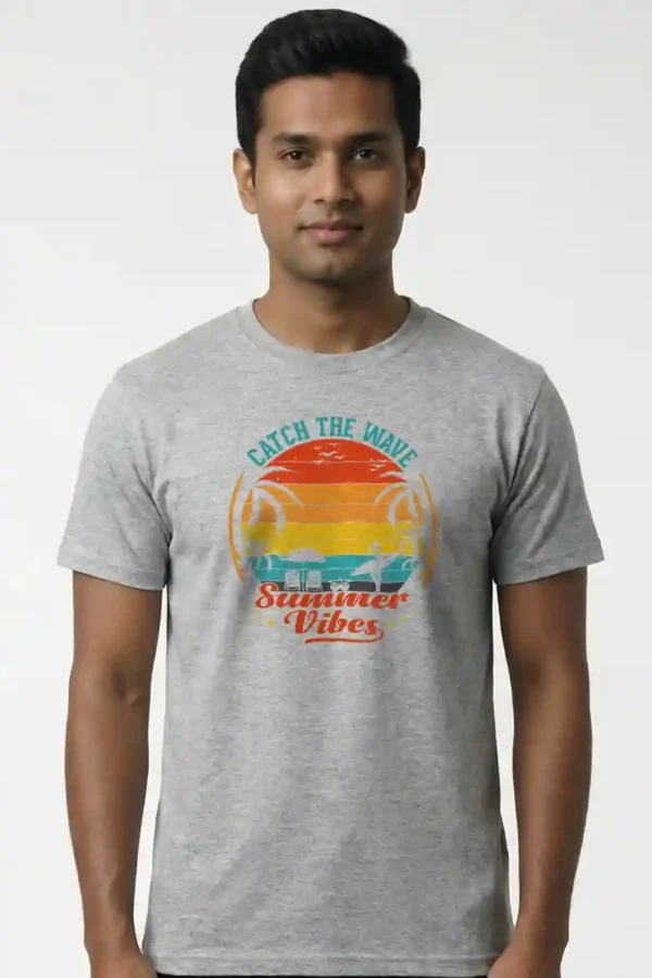 Catch the Wave T-Shirt Unisex | 180 GSM Cotton Crew Neck