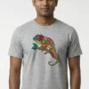 036-CCM_Pramod grey Colorful Chameleon T-Shirt Unisex | 100% Pure Cotton