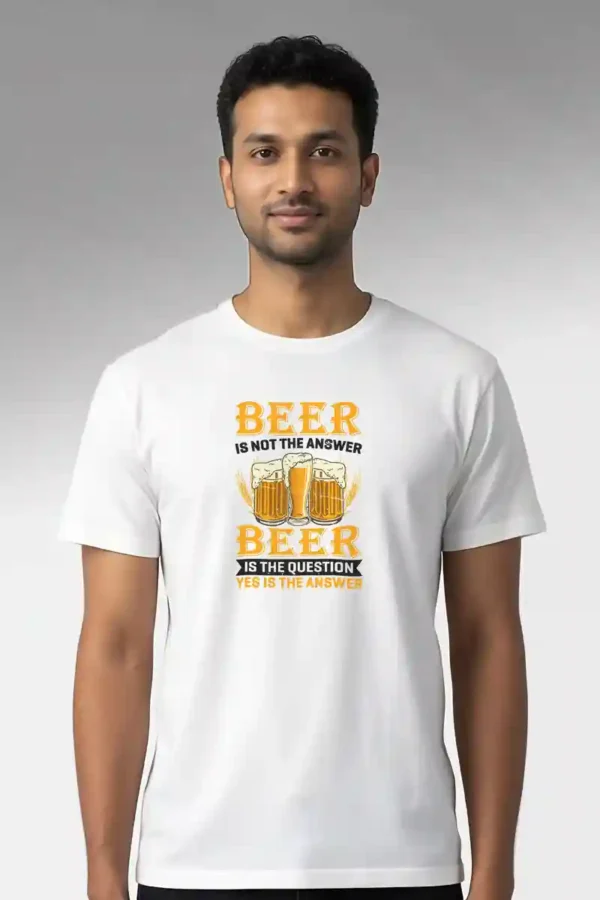 Beer T-Shirt Unisex | 180 GSM Cotton Crew Neck