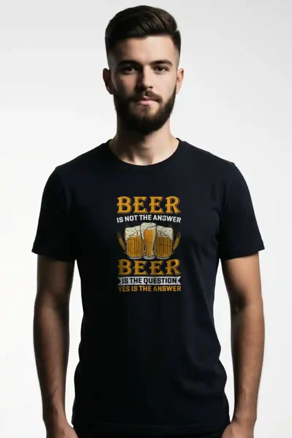 Beer T-Shirt Unisex | 180 GSM Cotton Crew Neck