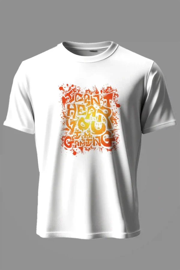 I Can’t Hear You, I’m Gaming T-Shirt Unisex | 180 GSM Cotton Crew Neck