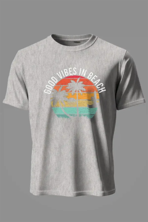 Good Vibes in Beach T-Shirt Unisex | 100% Premium Cotton